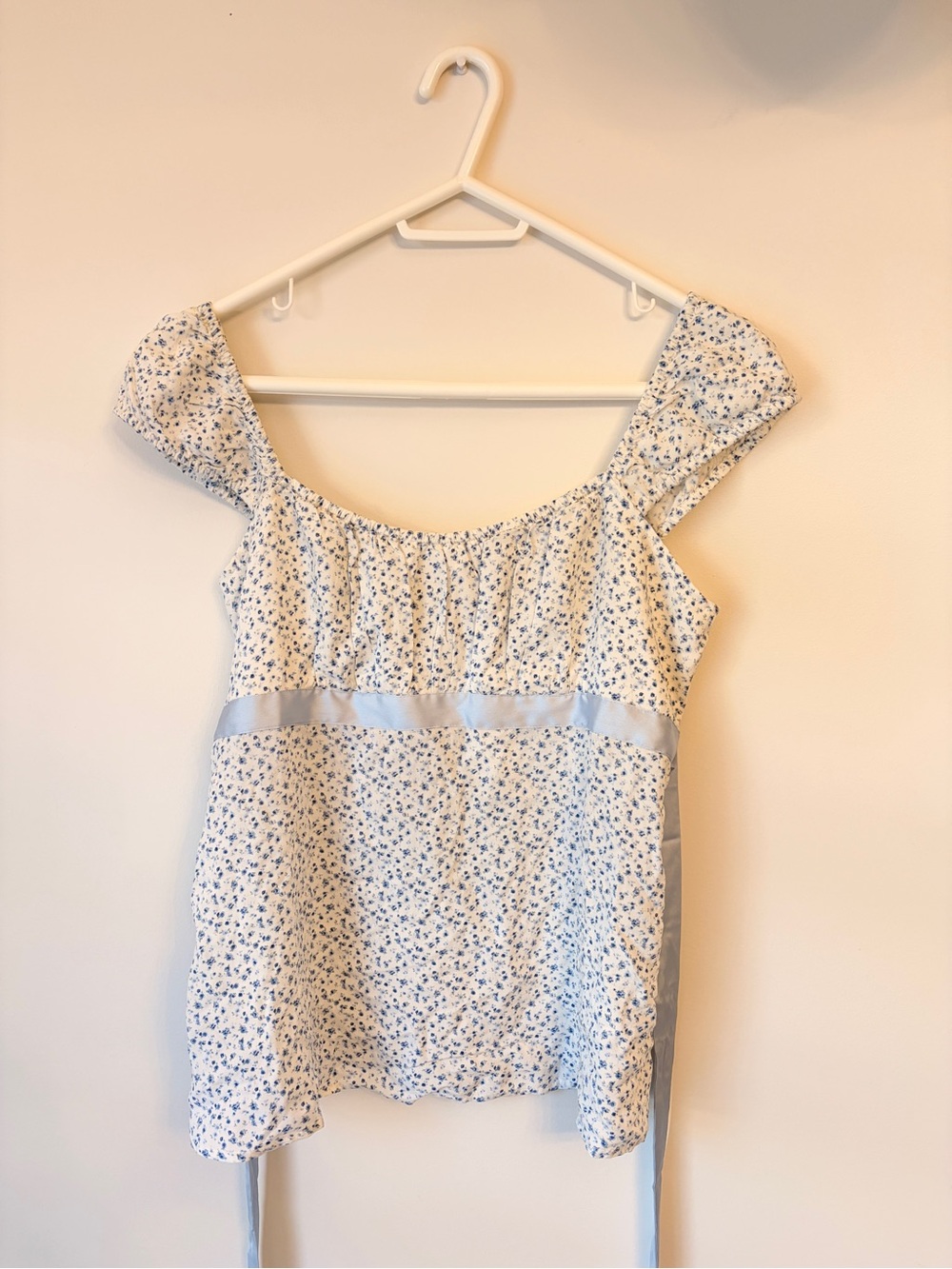 NWT Hollister Easy Satin Tie Babydoll Top